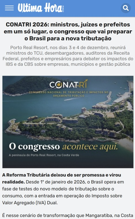 Miniatura da matéria sobre o CONATRI na Ultima Hora Online